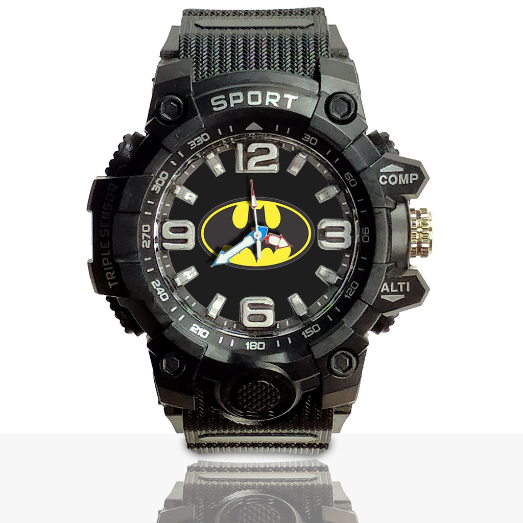 Jam Tangan Custom BATMAN Ruber- Water Resistant