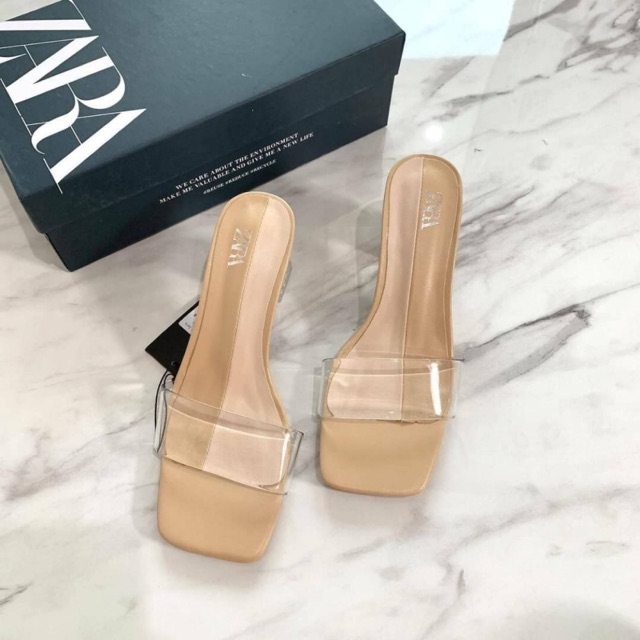 SEPATU SANDAL ZARA TRANSPARAN