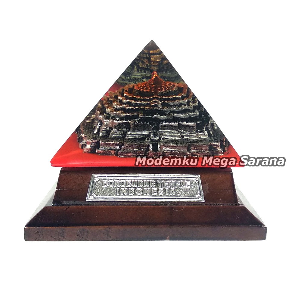 Miniatur Candi Borobudur Limas 10x10x10 cm