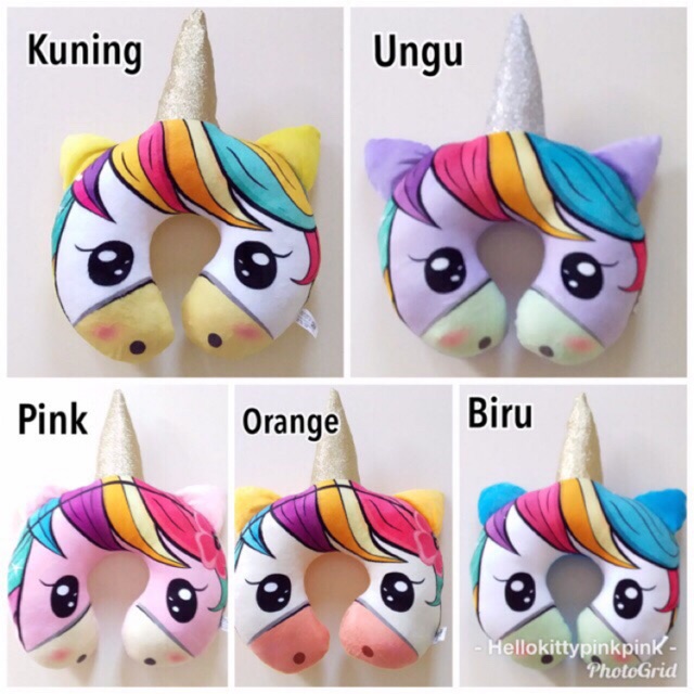 Bantal leher Unicorn Tanduk
