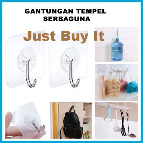 JBI-0137 Gantungan Hook Tempel Multifungsi - Gantungan Kail Barang Baju Tempel Serbaguna