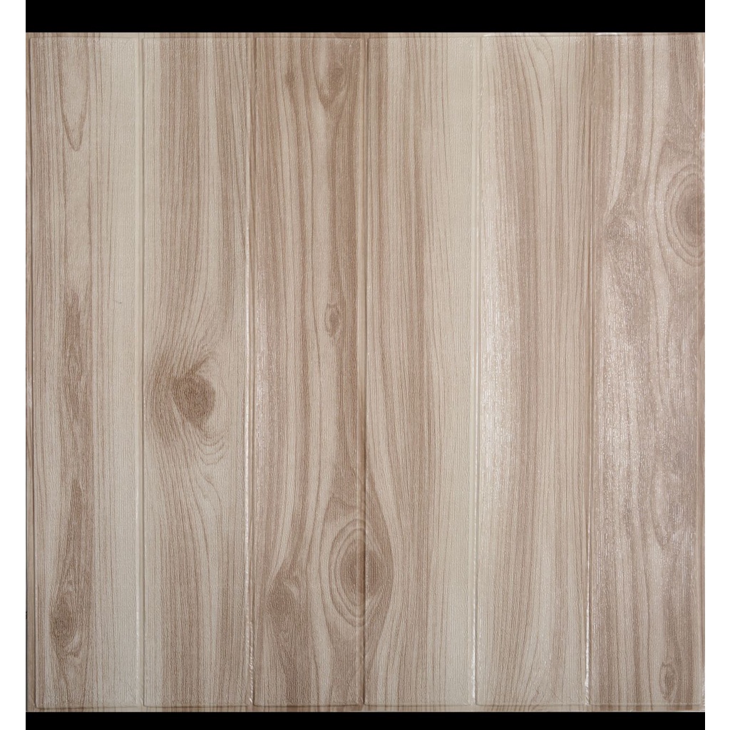 PROMO!!! Wallpaper Sticker Dinding / Wallfoam Stiker foam 3D Dekorasi Rumah Motif kayu Premium High Quality MURAH-B-019