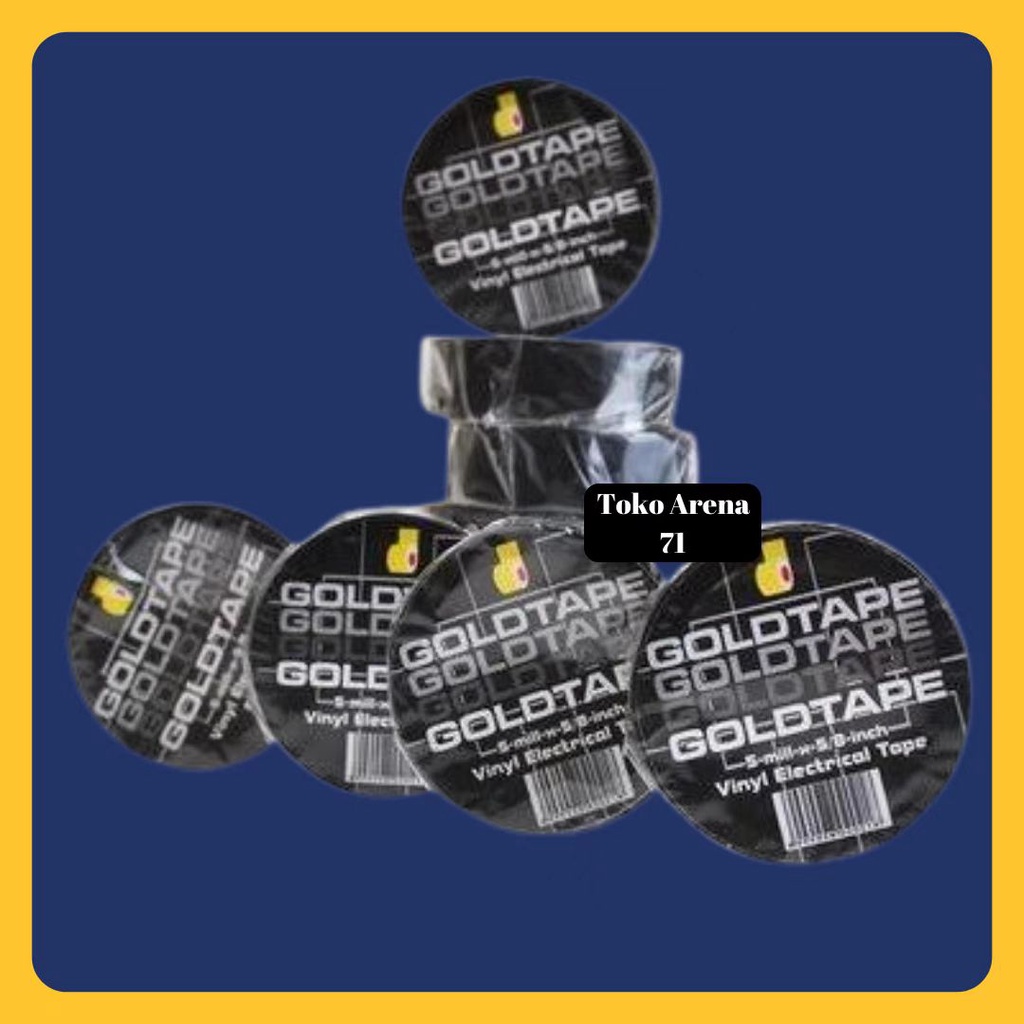 

Isolasi hitam 5/8 inch solasi hitam lakban hitam Gold Tape Hitam