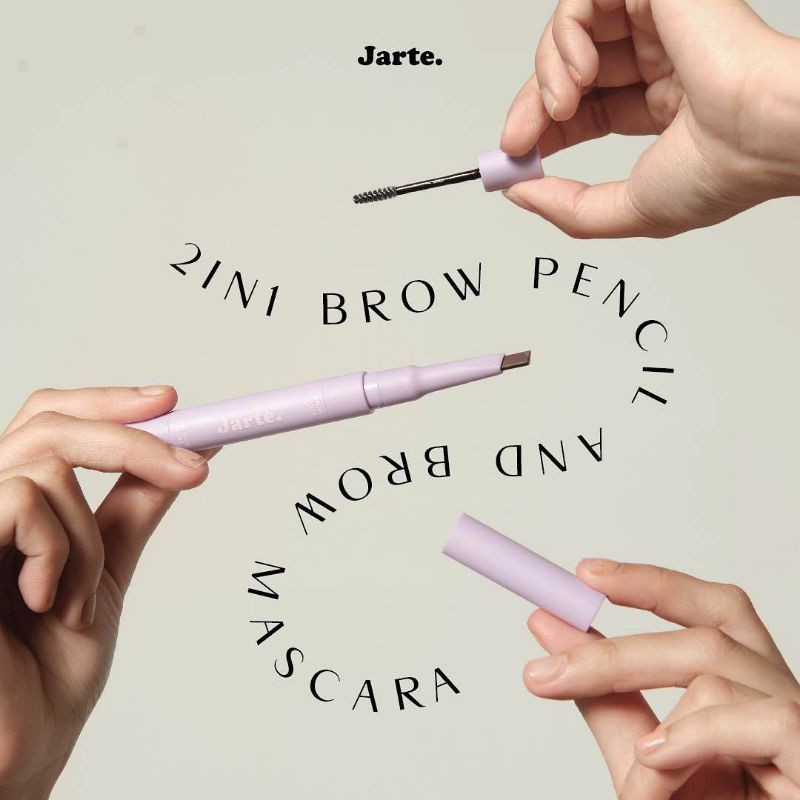 (GOSEND/COD) JARTE BROW DUO - 2 IN 1 EYEBROW PENCIL &amp; EYEBROW MASCARA (SMUDGEPROOF)