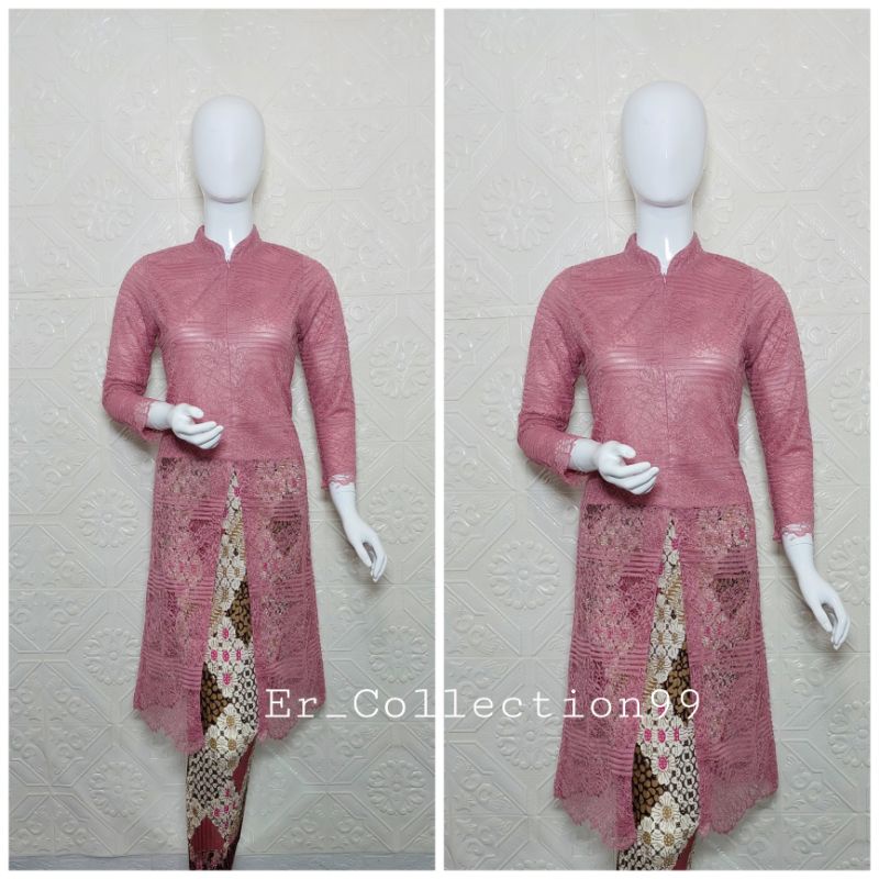 Kebaya Tunik / Kebaya Brokat / Kebaya Modern / Setelan Kebaya Brokat / Kebaya Pengantin-6