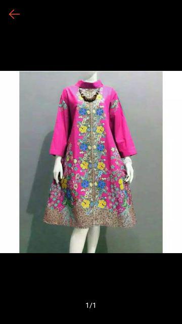 Atasan Batik Pakaian Tunik Wanita Bg 201