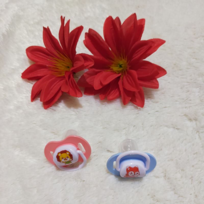 Empeng Bayi Baru Lahir Motif Kartun / Dot Bayi Datar / Baby Pacifier New Born