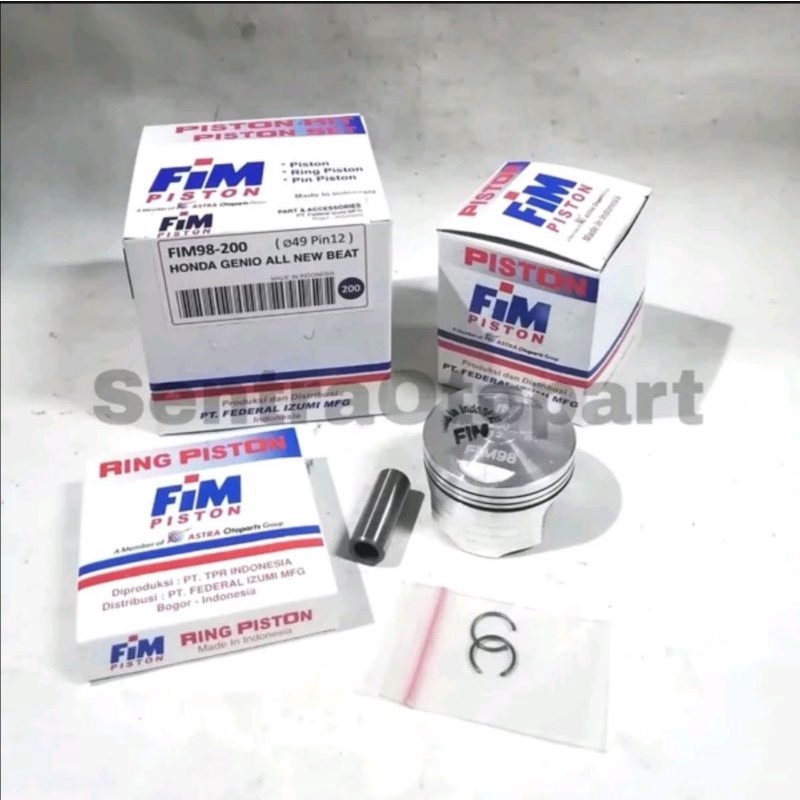 Piston seher kit beat led 2020 scoopy 2021 genio oversize 200 fim