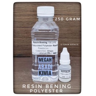 RESIN BENING 250 Gram + KATALIS 12 GRAM