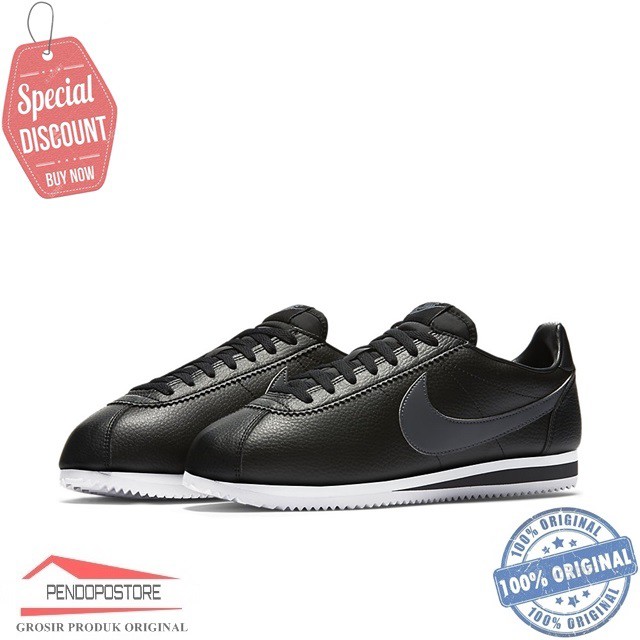 Sepatu Casual Nike Classic Cortez Leather 749571-011 Bkn Internationalist Air Force Original BNIB