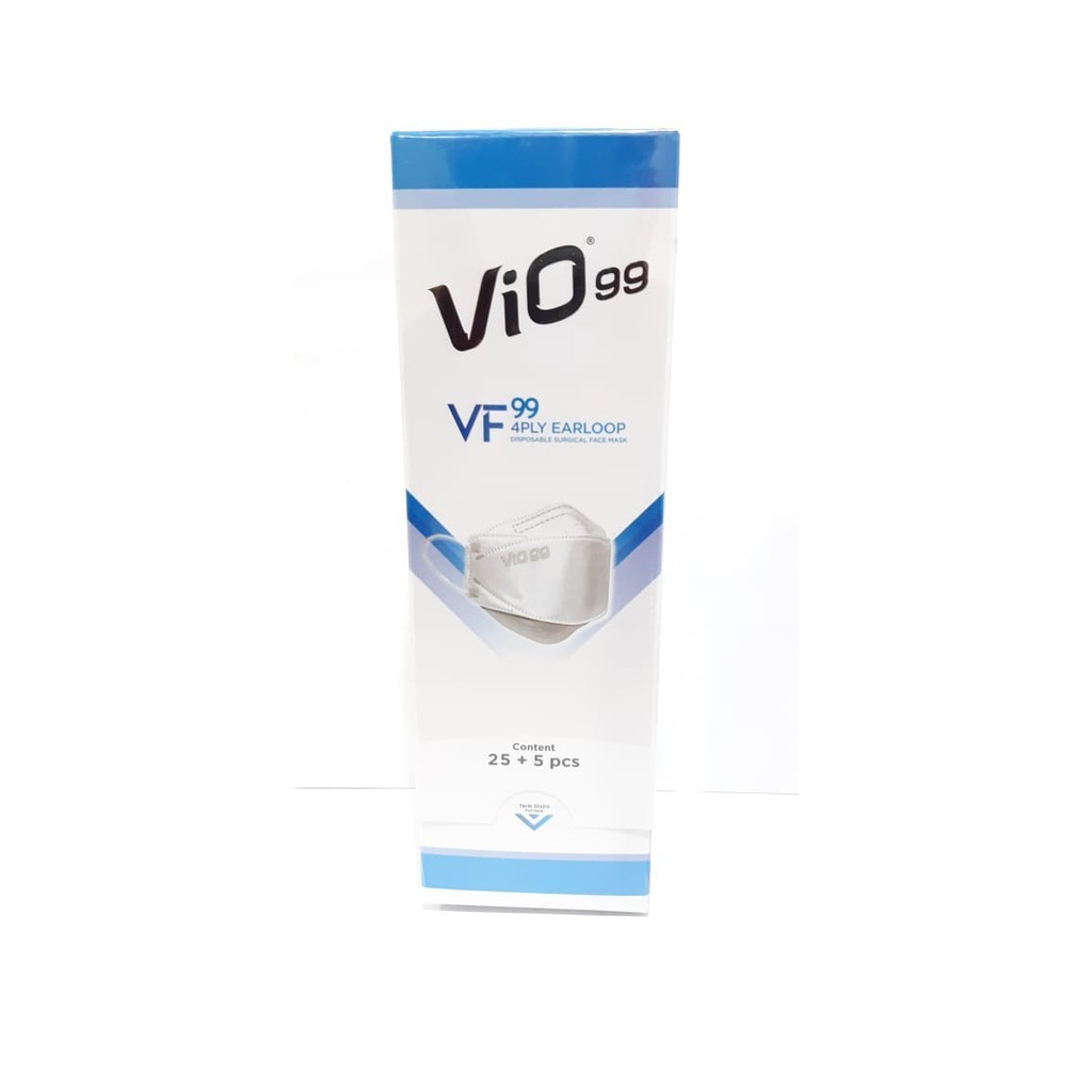 VIO MASKER VF99 4PLY EARLOOP ISI 25+5S / MASKER KF94 VIO-GREY