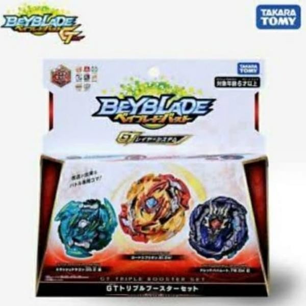 Beyblade Burst gt triple booster Curse Satan Tempest Dragon ORI - SET 02