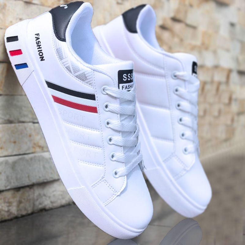 Sepatu Pria Fashion Korea Putih Sepatu-   Olahraga Kasual Sepatu Tren Sepatu Pria Siswa