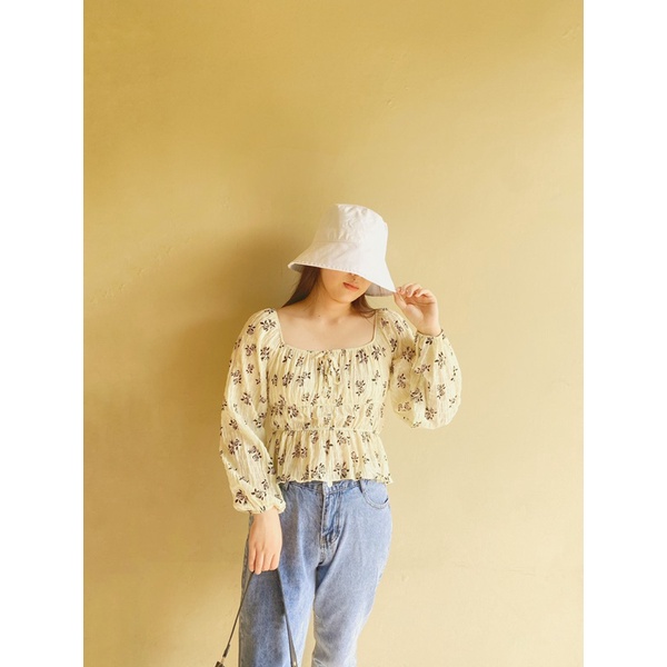 ITSYOURAA - Sun Hee Crop Tops | Baju Cewek Croptops Korea Tops Wanita Pakaian Impor