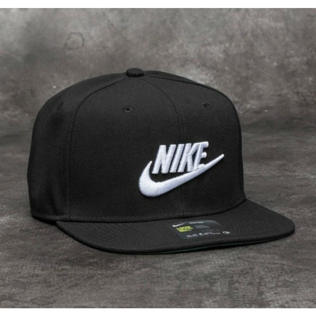 Topi Nike Futura Pro Snapback Classic Cap Black Pine Green Original