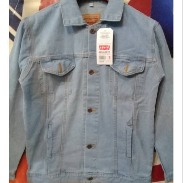 Jaket jeans cowok ukuran jumbo