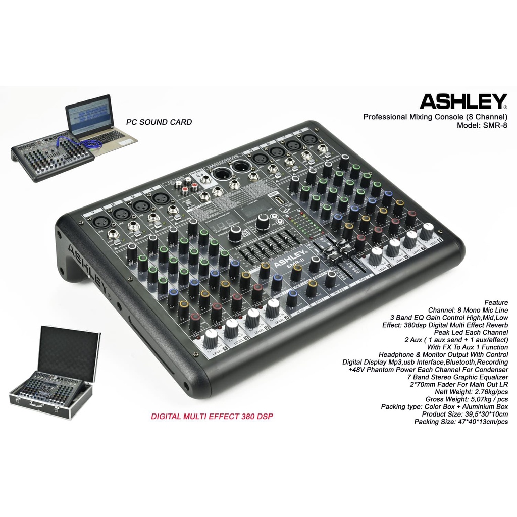 mixer ashley smr 8 USB / SMR8