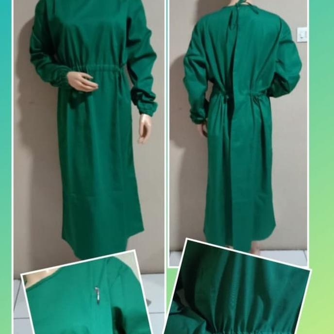Baju medis APD Gown APD Long Gown Bahan Drill - Surgical Gown