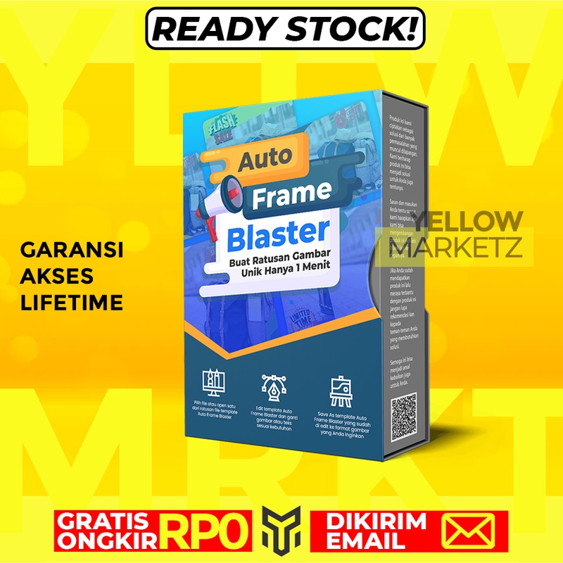 AUTO FRAME BLASTER CREATOR - Buat Ratusan Desain Unik CEPAT
