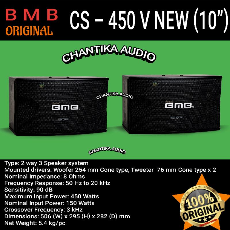Speaker bmb 10 inch CS – 450 V (10”) SPEAKER KARAOKE BMB SPEAKER ORIGINAL BMB 10 INCH