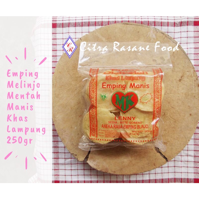 

Emping Melinjo Mentah Manis Khas Lampung 250gr