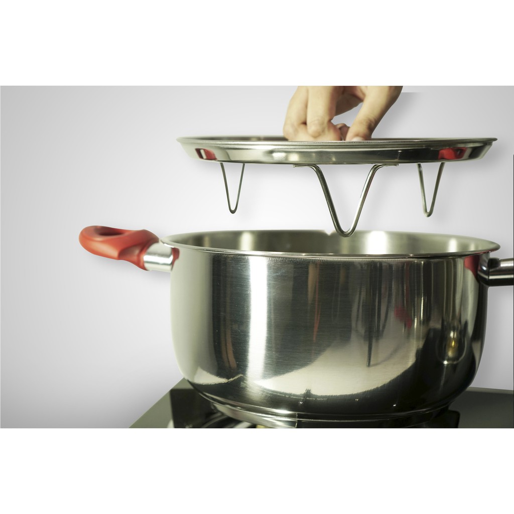 Primavera Panci Cookware 10 Pieces Stainless Steel BISA UNTUK KOMPOR INDUKSI