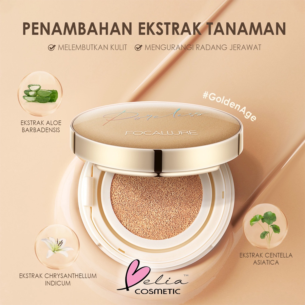 ❤ BELIA ❤ FOCALLURE Poreless Matte Air Cushion Foundation FA198 | BB Cushion Full Coverage Waterproof Foundation | BPOM