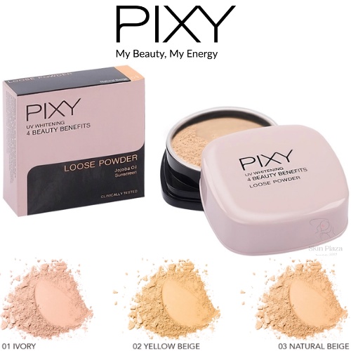 Pixy UV Whitening 4 Beauty Benefit Loose Powder Bedak Tabur 12gr