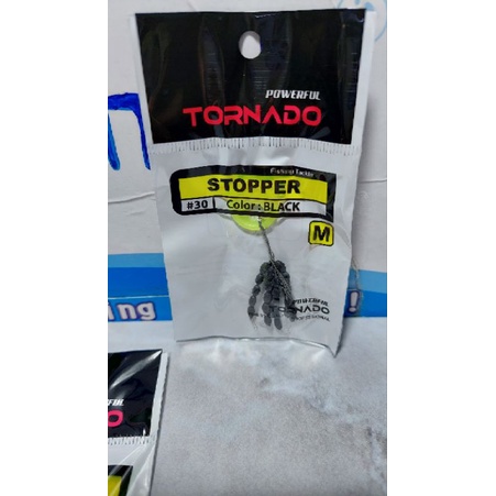 Stoper Tornado Hitam isi 30 butir