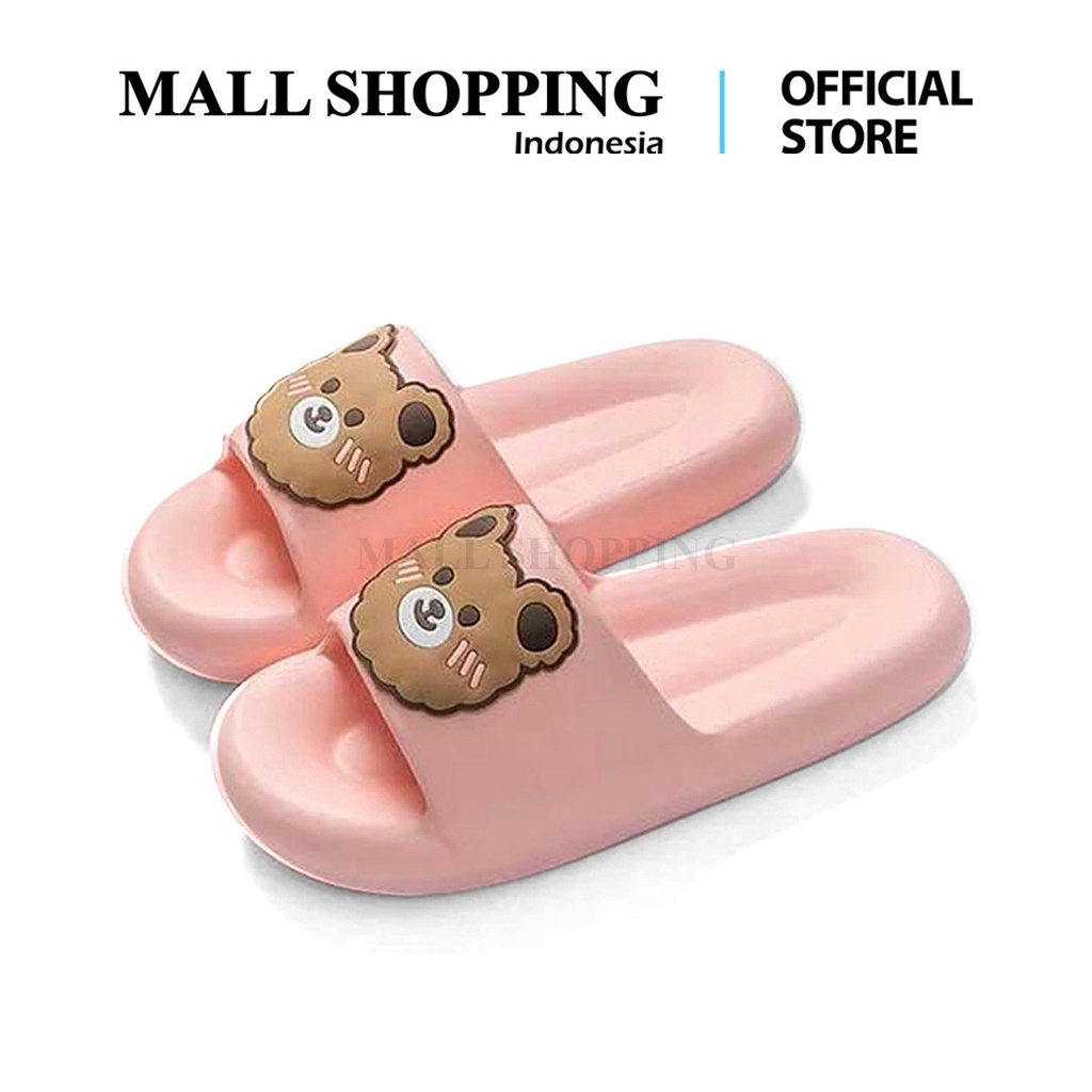 (COD) Sandal Jelly Slop Wanita Rubber Sandal Rumah Fashion MALL SHOPPING