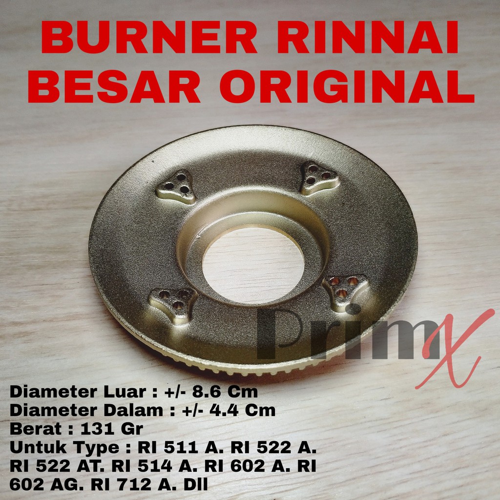 Burner Rinnai Besar Original - Burner Kuningan Kompor Gas Rinnai RB Ori