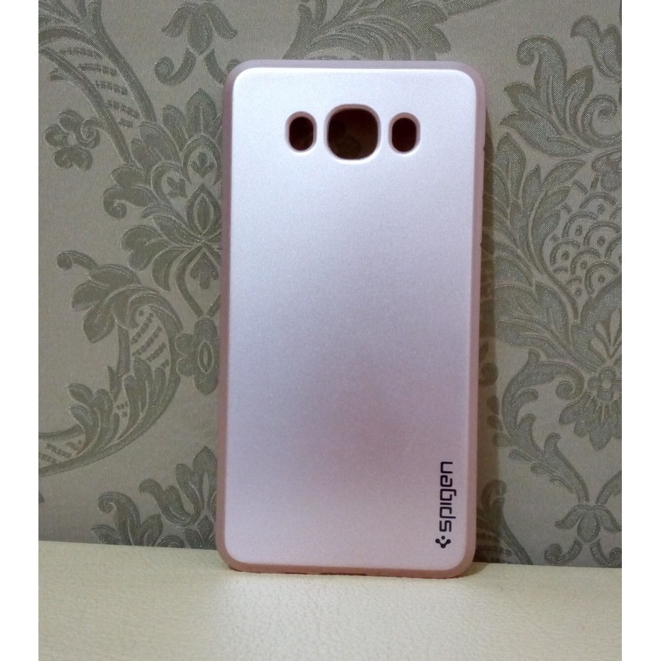SGP / SPIGEN SHINING TPU ARMOR CASE GALAXY J7 2016 / J710 ROSE GOLD