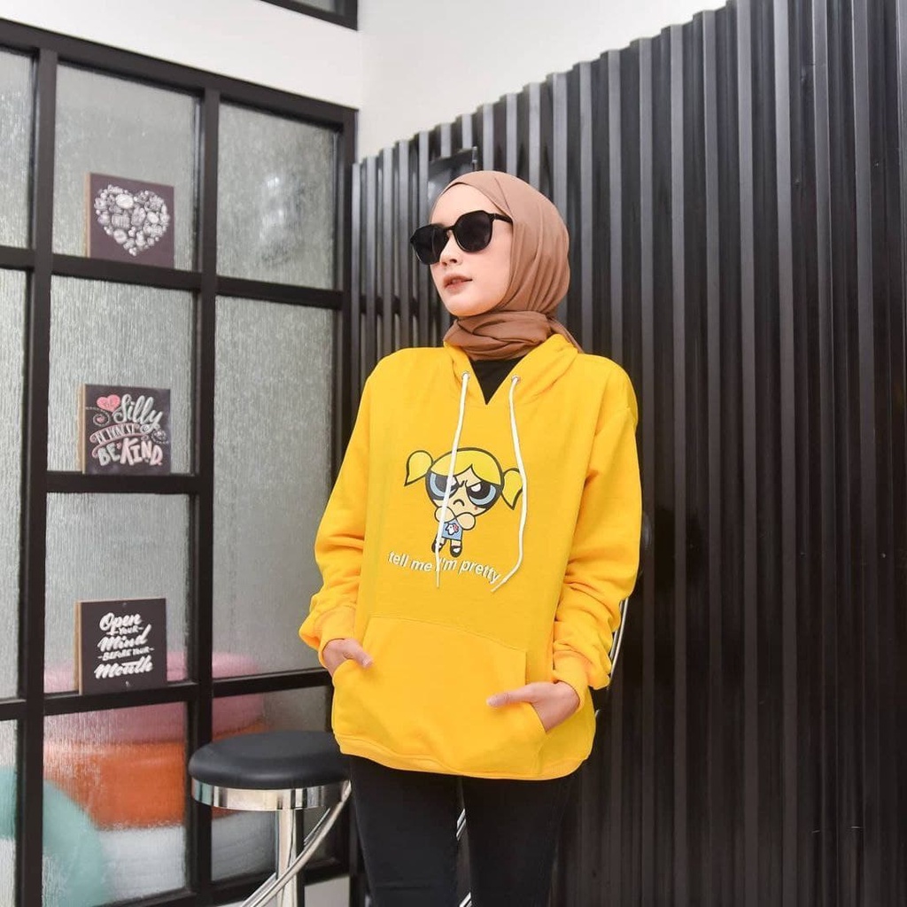 Nara Grosir - Tell Me Pretty Hodie Sweater l Sweater Pria dan Wanita