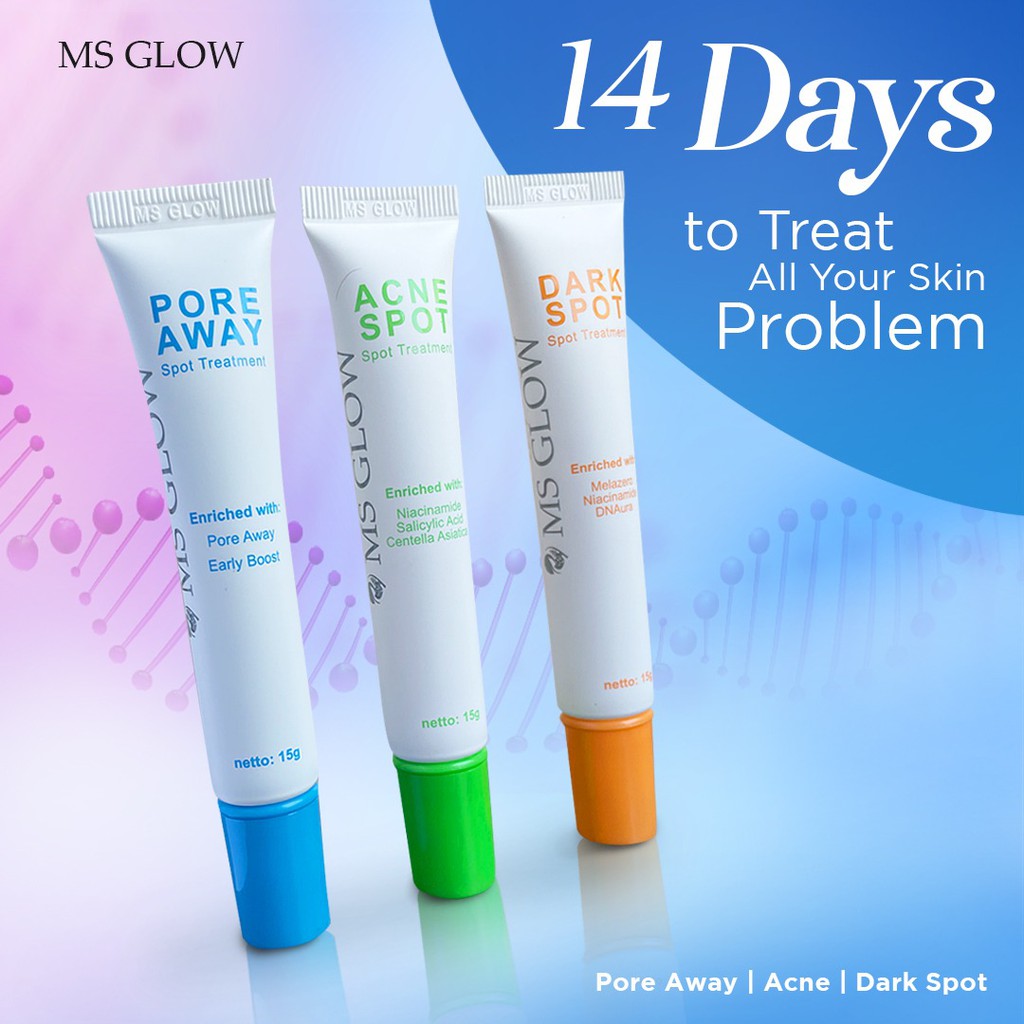 DARK SPOT MS GLOW / ACNE SPOT MS GLOW / PORE AWAY MS GLOW