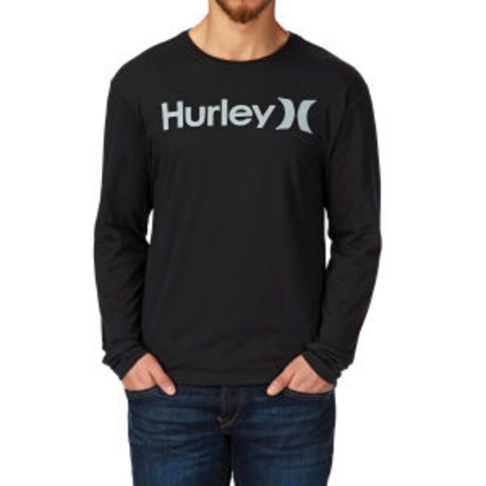Tshirt baju kaos hurley hitam lengan panjang longsleeve terbaru