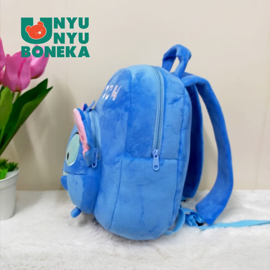 Tas Ransel Sekolah M Paud Boneka stitch elephant gajah chip dale tsum bona baby kids