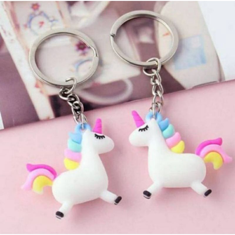 Gantungan Kunci Unicorn Ganci Kuda Poni Key Chain Karakter