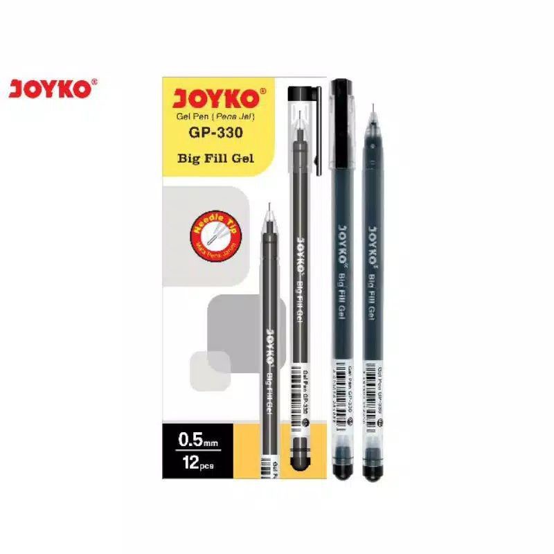 

Pulpen Gel JOYKO GP-330 Big Fill Gel 0.5mm (12pcs)