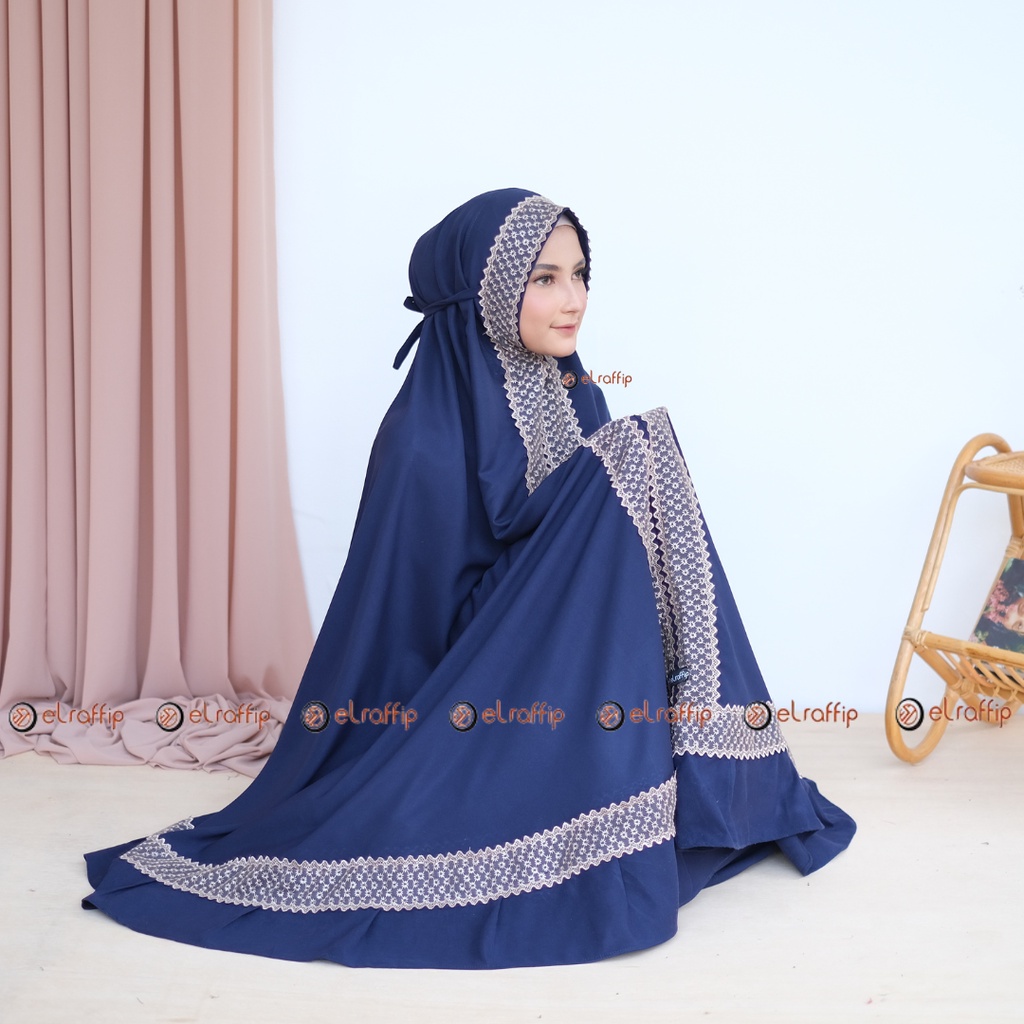 Mukena Dewasa 2 in 1 Katun Polos Renda AssyifaSeries