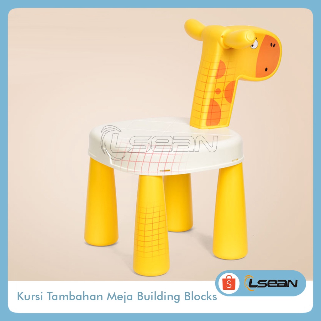 KURSI TAMBAHAN MEJA BUILDING BLOCKS KURSI MAKAN ANAK