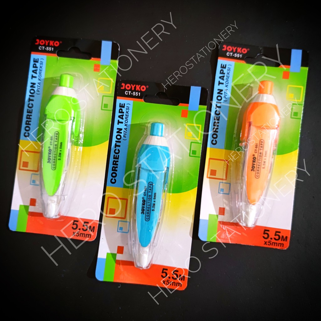 

Correction tape joyko model pulpen ctek 5.5 m CT-551