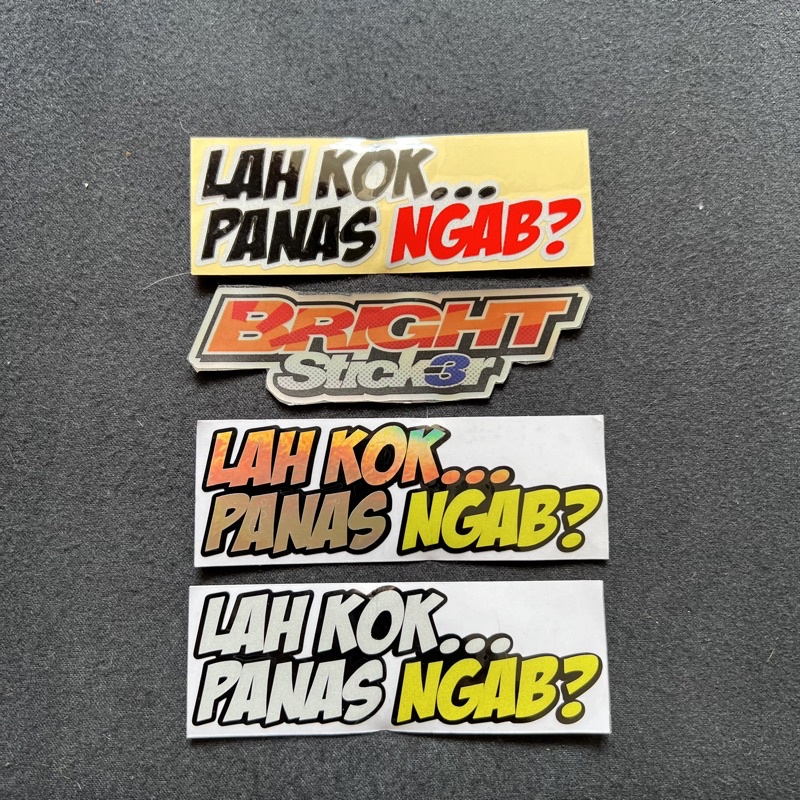 STICKER STIKER LAH KOK PANAS NGAB CUTTING