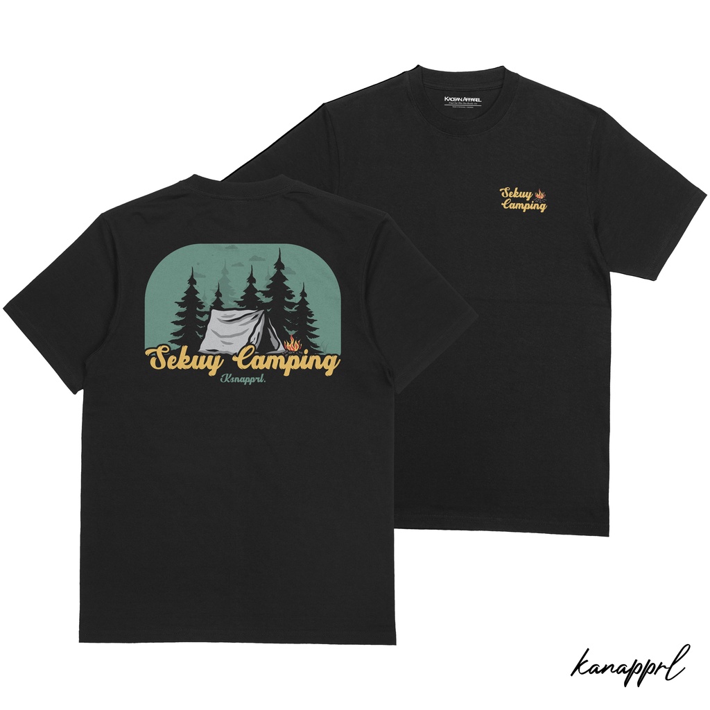 Kaos Pendaki "Skuy Camping" - Kaos Pendaki Gunung/kaos Pendaki/Kaos Pendaki Indonesia/Pendaki Indone