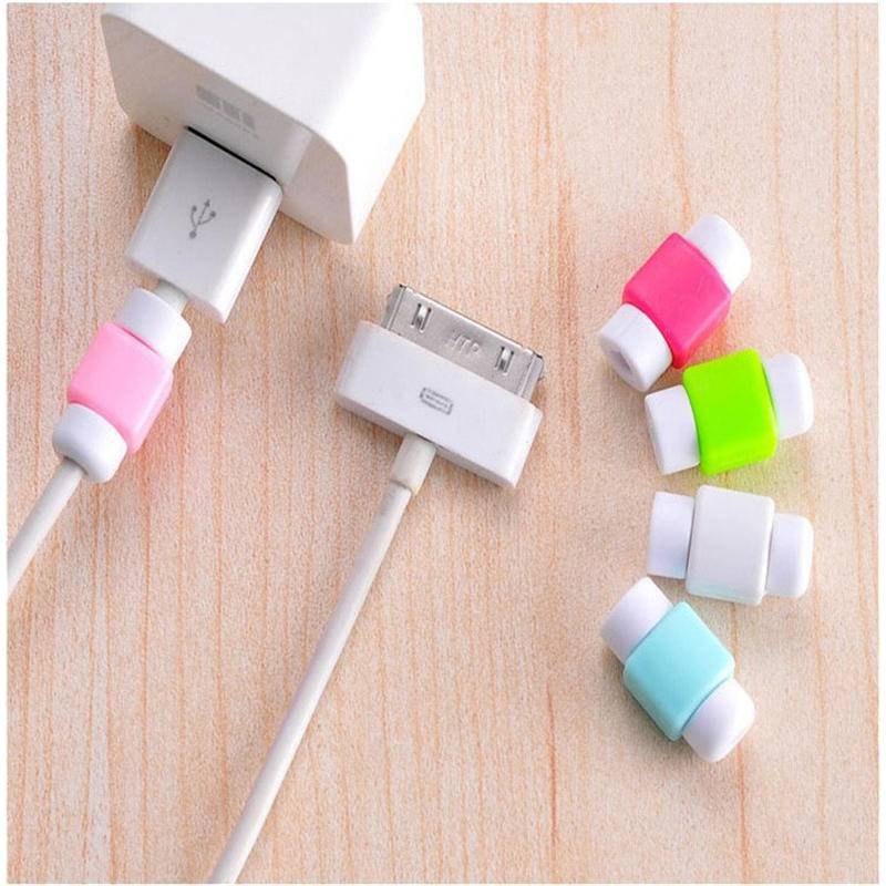 Pelindung Kabel Data / Charger USB Anti Putus Warna Acak Untuk iPhone