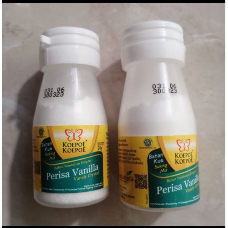 

bubuk vanili Kupu-Kupu kemasan botol