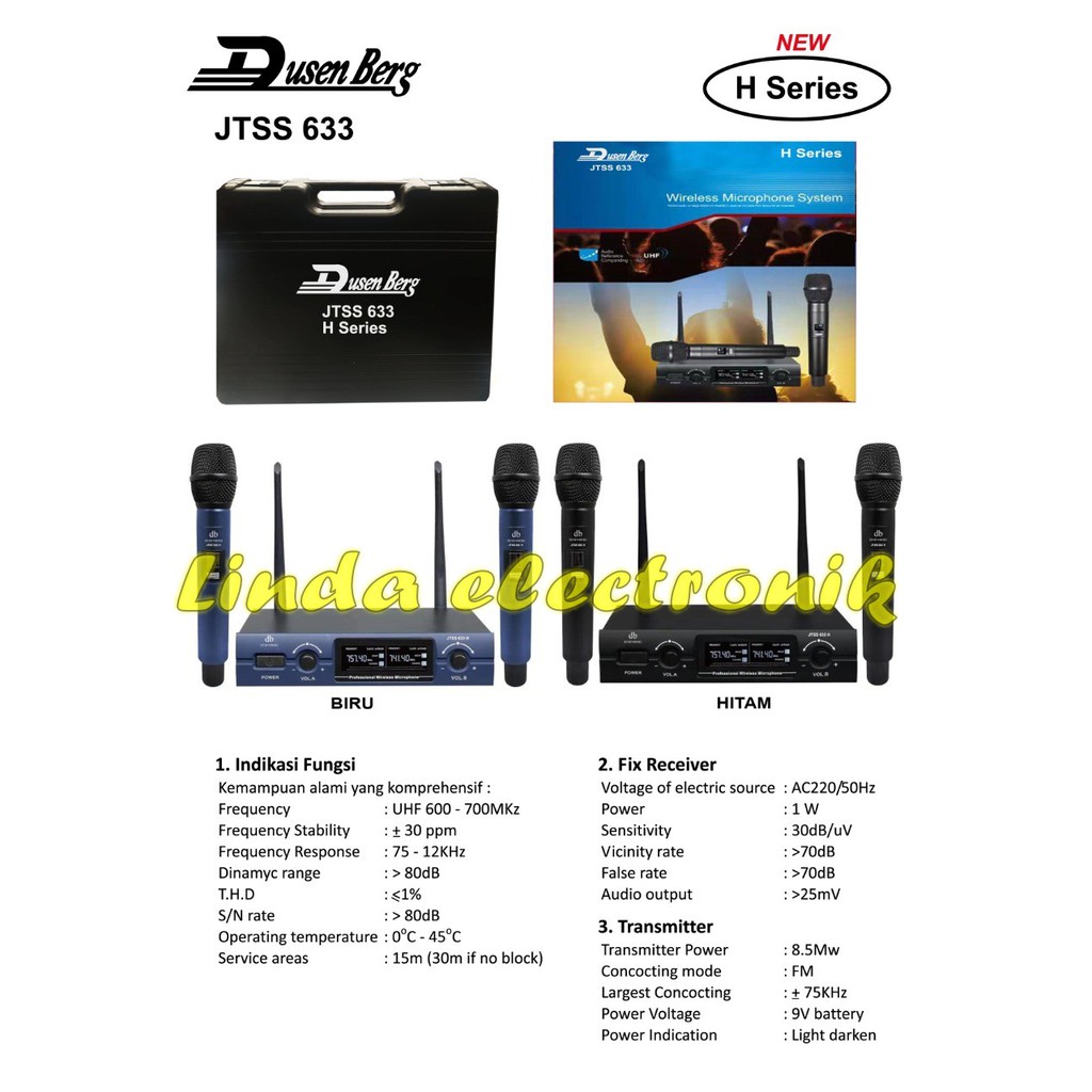 mic dusen berg JTSS 633H Mic DusenBerg jtss633H jtss633 h 2 warna