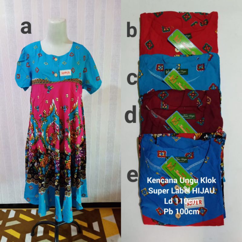 Daster klok Kencana Ungu