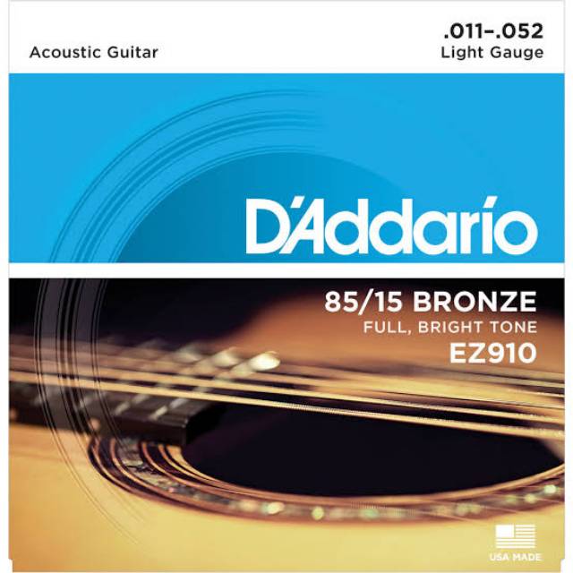 Senar Gitar Akustik Senar D'Addario Senar Gitar Daddario String Dadario EZ890 EZ900 EZ910 bukan Elixir Orphee