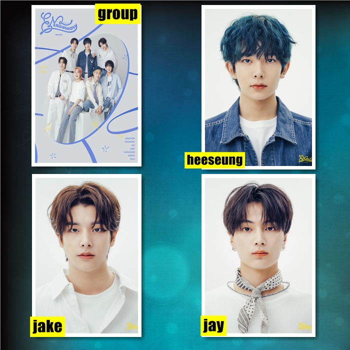 Poster ENHYPEN Enniversary Anniversary Profil poster - hiasan dinding kpop -  Jungwon Jay Jake Ni-Ki