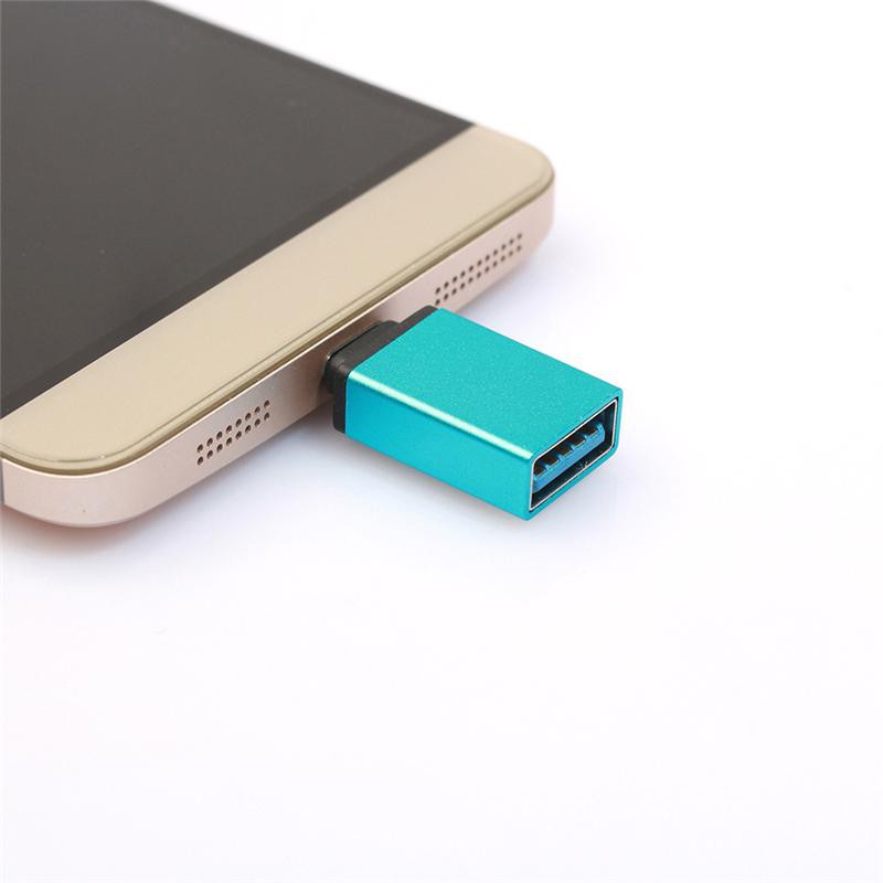 OTG USB Type C V1 Type-C Micro Android Original Metal Besi